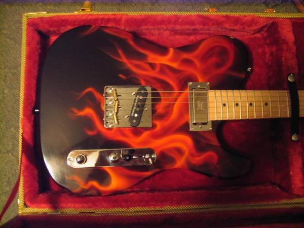 Flamed hot tele