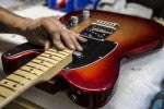 Fender American Design Experience Sunset Burst Metallic Tele Final Assembly