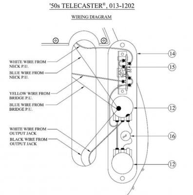 Fender Telecaster American 50'S Wiring Diagram from www.tdpri.com