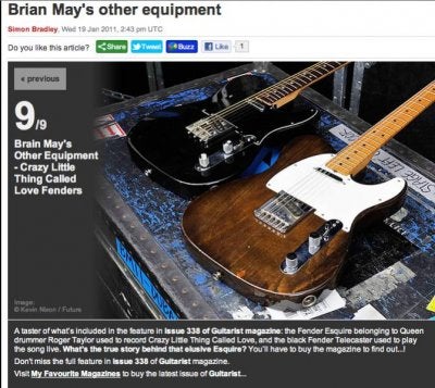 Brian shop may telecaster